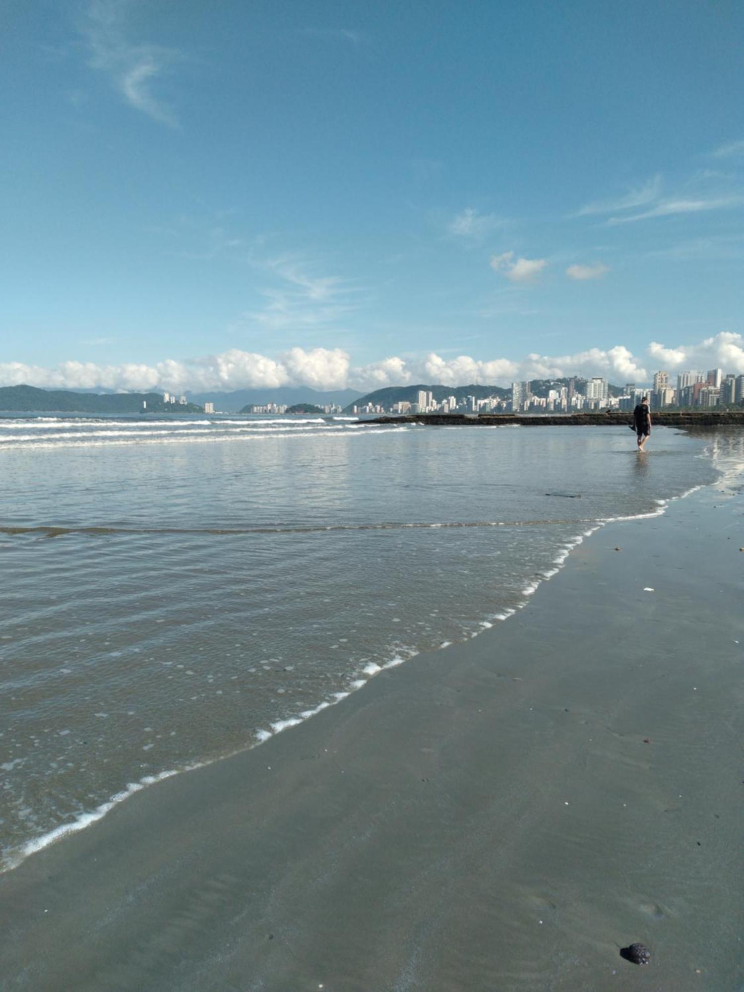 Varanda Mar - Estudio Em Santos Na Quadra Da Praia Bagian luar foto